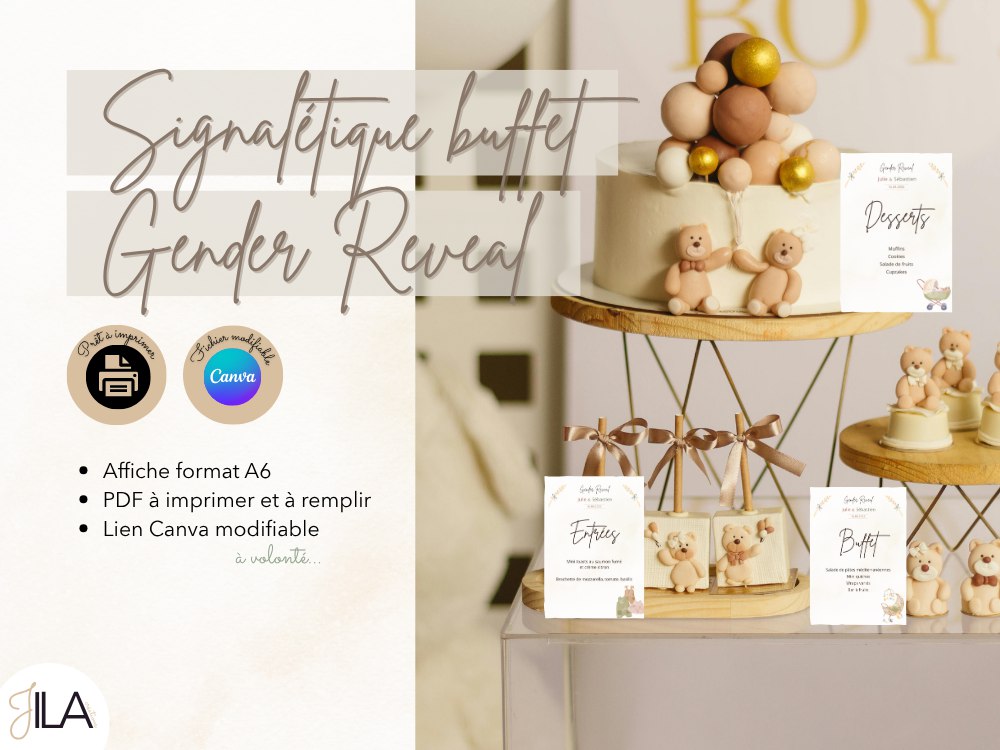 đ§ž KIT GENDER REVEAL - BOHĂME