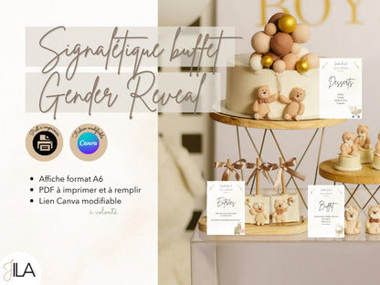 🧸 KIT GENDER REVEAL - BOHÈME