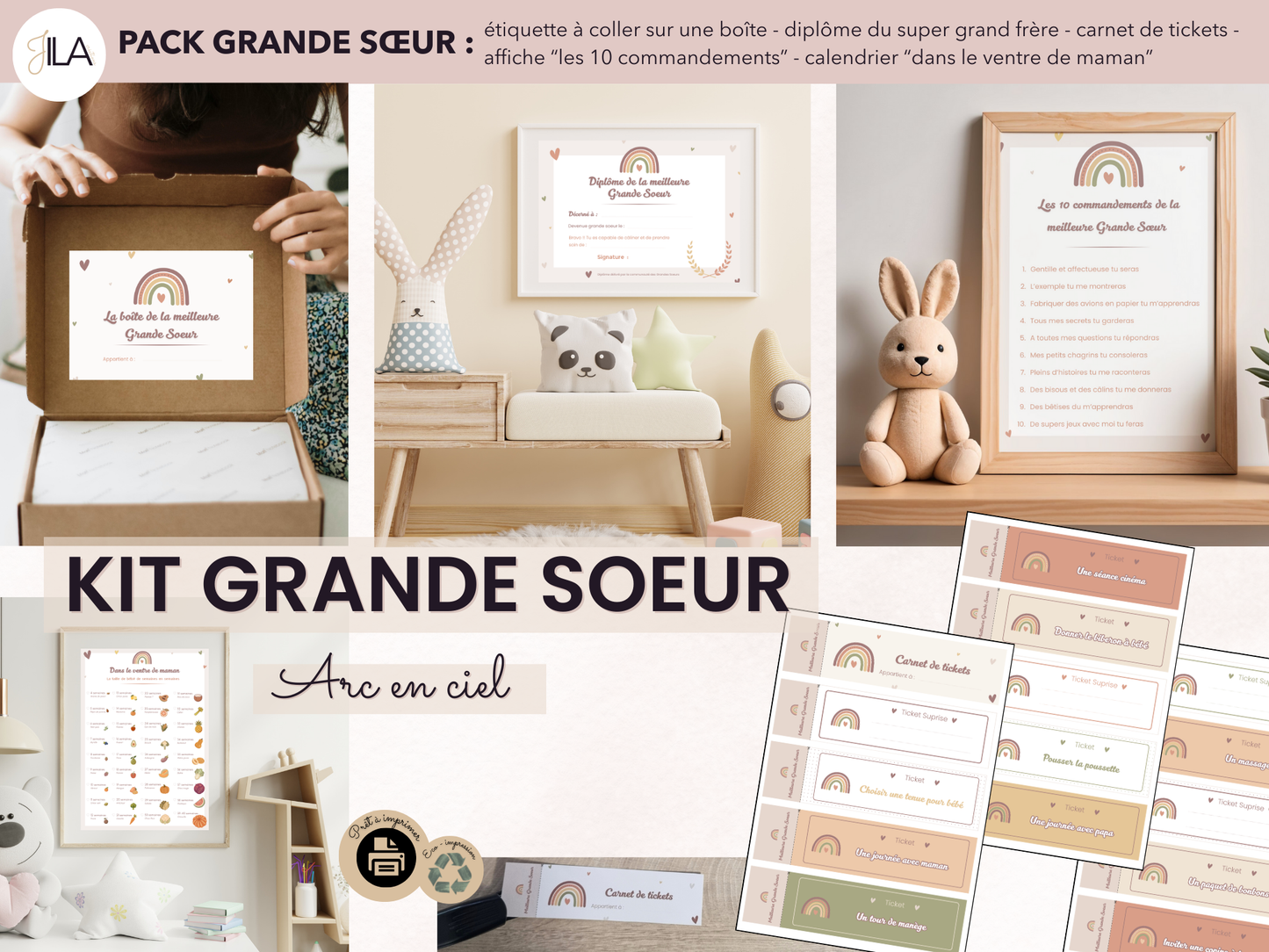 🌈 KIT GRANDE SOEUR - ARC EN CIEL